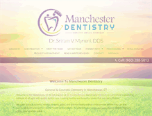 Tablet Screenshot of mymanchesterdentist.com